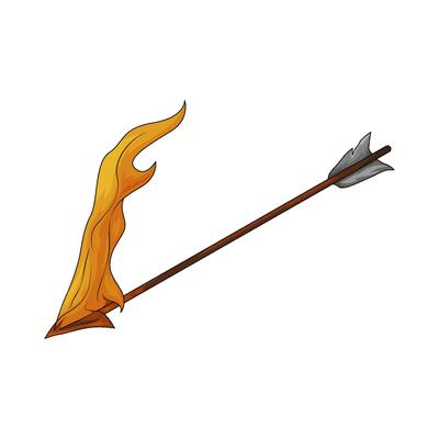 burning archery arrow
