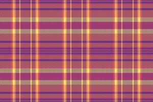 Vibrant autumnal plaid pattern in warm purple, orange, and yellow hues. Perfect for textile design, fallthemed projects, or as a background texture. Creates a cozy and inviting atmosphere. vector
