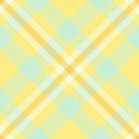 Soft pastel plaid pattern in yellow and mint green. Ideal for textile design, backgrounds, and website templates. Evokes feelings of spring, freshness, and tranquility. vector