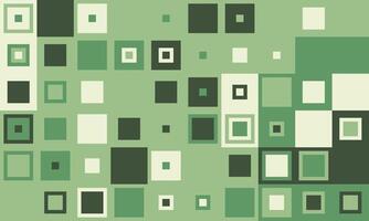 Abstract green square pattern background. Modern geometric design with varying shades and sizes. Ideal for website banners, presentations, or as a stylish texture. vector