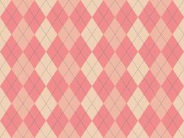 Elegant pink and beige argyle pattern. Perfect for backgrounds, textiles, stationery, or branding projects. A classic design with a modern, subtle feel. vector