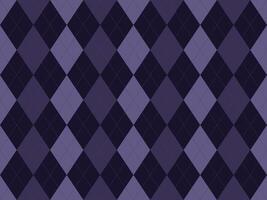 Elegant argyle pattern in deep purple hues. Sophisticated geometric design perfect for backgrounds, textiles, or branding. Subtle gradient adds depth and visual interest. vector