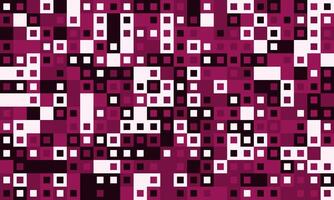 Abstract geometric pattern of varying sized squares in shades of burgundy, black, and white. Perfect for backgrounds, textiles, website design, or modern art projects. vector