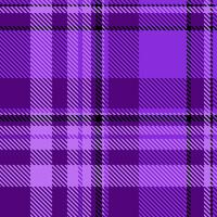 Striking purple plaid pattern. Versatile design ideal for textiles, fashion, websites, and branding. Subtle diagonal lines add texture and visual interest. vector