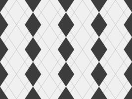 Elegant black and white argyle diamond pattern. Perfect for backgrounds, website design, or textile prints. Classic, sophisticated geometric design with subtle texture. vector