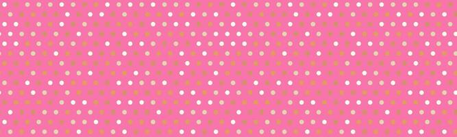 Vibrant pink background adorned with a scattered array of tiny, pastel dots in white and peach. Ideal for branding, websites, invitations, and festive designs. vector