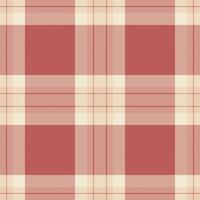 Dogtooth background tartan, asymmetric fabric check textile. Full plaid pattern texture seamless in light and red colors. vector