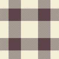 Elegant cream and brown buffalo plaid pattern. Perfect for textile design, seasonal projects, or adding a touch of rustic charm to your designs. vector