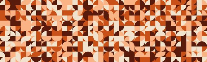 Abstract geometric pattern. Warm earth tones create a sophisticated, midcentury modern aesthetic. Perfect for website backgrounds, textile design, or branding projects. vector