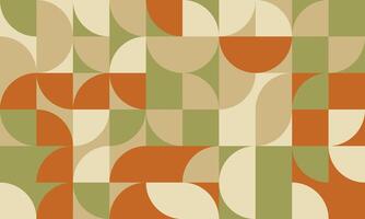 Abstract geometric pattern featuring earthy tones and midcentury modern style. Ideal for website backgrounds, textile design, or any project needing a sophisticated, retro aesthetic. vector