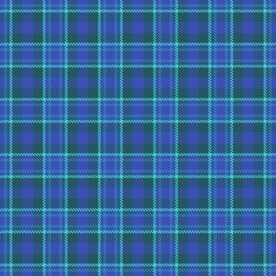 Decorate texture pattern check, ornamental seamless plaid tartan. Purity fabric background textile in cyan and blue colors.