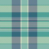 Seamless teal and navy plaid pattern. Elegant texture ideal for textile design, apparel, wrapping paper, or website backgrounds. Subtle diagonal lines add visual interest. vector