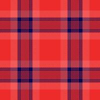 Print check textile, expensive fabric background tartan. Sketch pattern plaid texture seamless in red and blue colors. vector