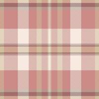 Stitch seamless fabric background, handsome tartan pattern textile. Self check texture plaid in light and red colors. vector
