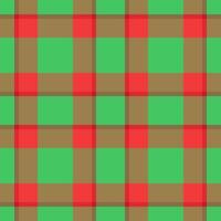 A plaid pattern in red and green vector