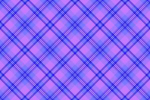 Mid texture plaid fabric, furniture tartan textile . Form background seamless pattern check in indigo and violet colors. vector
