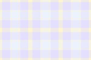 Pastel plaid pattern in soft lavender and pale yellow. A delicate and calming design, perfect for backgrounds, textiles, or branding. vector