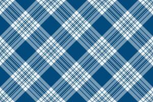 Handsome textile check plaid, satin fabric seamless . Scrap pattern tartan background texture in cyan and pastel snow colors. vector