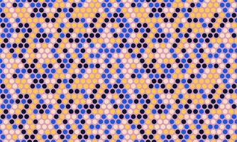 Vibrant abstract pattern of interconnected circles in blue, yellow, and pink hues. Perfect for textile design, website backgrounds, or modern art projects. vector