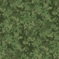 Abstract digital camouflage pattern. Perfect for backgrounds, textiles, or militarythemed designs. The pixelated texture offers a modern, tactical feel, blending seamlessly into various contexts. vector