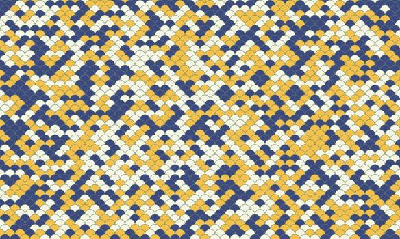 Abstract seamless pattern. Bold geometric design in navy, gold, and white. Ideal for textile prints, website backgrounds, or modern branding. vector