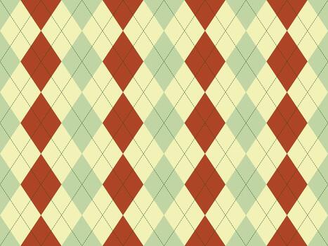 Elegant argyle pattern in muted tones. Perfect for backgrounds, textiles, or branding projects conveying sophistication and classic style. A timeless design with versatile applications. vector
