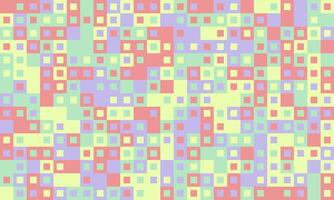 Abstract pastel square mosaic. Perfect for website backgrounds, textiles, playful branding, or modern art projects. This vibrant, geometric pattern evokes feelings of joy and energy. vector