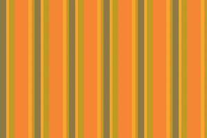 October lines pattern fabric, brand background stripe textile. Repetitive texture vertical seamless in orange and lime colors. vector