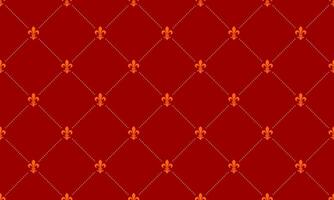A red and gold pattern with a diamond pattern vector