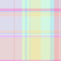 Windowpane seamless check textile, repeat texture fabric. Graceful tartan pattern background plaid in light and pink colors. vector