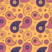 Paisley vitality a swirl sketching. Oriental medallion of classical swatch. Abstract indian as summer repeating. vector