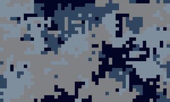 Abstract digital camouflage pattern in cool tones. Ideal for backgrounds, textures, or design elements conveying concepts of concealment, technology, or modern warfare. vector