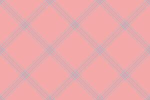 Elegant pink and gray diagonal plaid pattern. Subtle texture adds visual interest. Ideal for fashion, textiles, stationery, and website backgrounds. vector