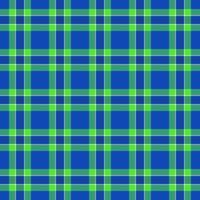 October texture background fabric, revival check pattern tartan. Direct seamless plaid textile in blue and green colors. vector