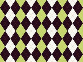 Vibrant argyle pattern in black, white, and lime green. Perfect for textile design, website backgrounds, or playful branding. This bold geometric design offers a retro vibe with modern appeal. vector