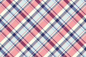 Ornamental texture pattern plaid, installing tartan fabric. Stitch textile seamless background check in red and pastel colors. vector