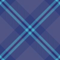 Primary plaid tartan pattern, glen seamless check background. Independence day fabric texture textile in blue and cyan colors. vector