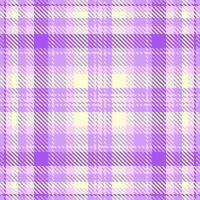 Pastel purple and yellow plaid pattern. Perfect for textile design, wrapping paper, scrapbooking, or digital projects. vector