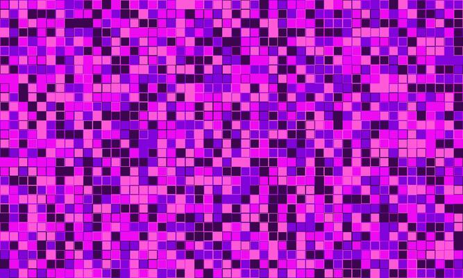 Vibrant mosaic of purple and pink squares. A dynamic, pixelated texture perfect for backgrounds, websites, or techthemed designs. Evokes feelings of energy, digital art, and modern aesthetics.