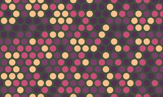 Abstract geometric pattern with pastel circles in a zigzag arrangement. Perfect for backgrounds, textiles, or website design. Evokes a sense of rhythm and subtle movement. vector