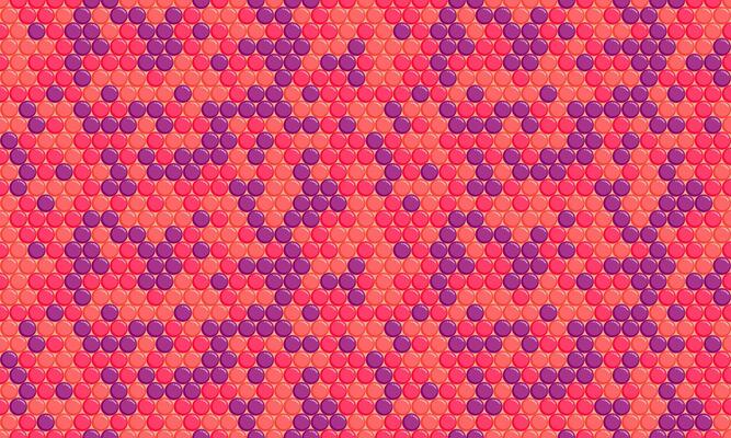 Abstract geometric pattern of vibrant pink and purple hexagons. Ideal for backgrounds, textiles, or website design. This seamless texture evokes energy and modern aesthetics.