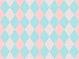 Delightful pastel argyle pattern. Perfect for backgrounds, textiles, and feminine branding. Subtle and stylish, this repeating diamond design offers a touch of elegance and sophistication. vector