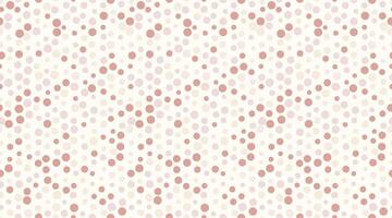 Abstract pink and white polka dot pattern. Subtle textured design featuring varied dot sizes creates a soft, elegant feel. Ideal for backgrounds, website design, textile prints, and more. vector