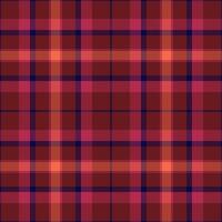 Tough check textile plaid, rosa texture background tartan. Quiet pattern fabric seamless in red and dark colors. vector