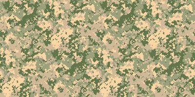 Abstract digital camouflage pattern in muted greens and tans. Perfect for backgrounds, textiles, or militarythemed designs. vector