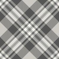 Handkerchief seamless pattern tartan, mesh plaid background texture. Usa check fabric textile in grey and pastel grey colors. vector