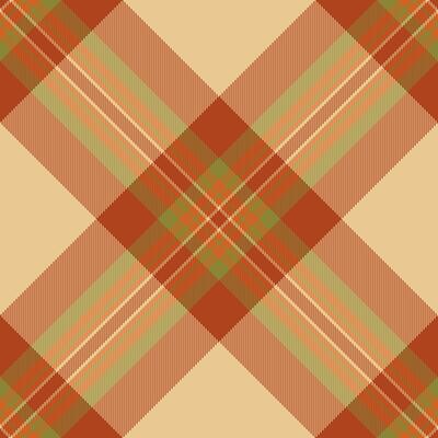 Perfection textile background texture, chequered fabric tartan . Pillow check seamless plaid pattern in orange and amber colors.