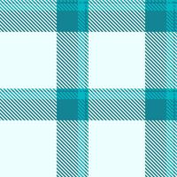 Podium check tartan background, mother fabric seamless textile. Knit plaid pattern texture in cyan and azure colors. vector