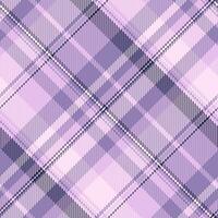 Rag texture tartan textile, manufacture pattern plaid. Pure check fabric seamless background in pastel and light colors. vector