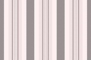 Sttire textile seamless background, volume stripe pattern. Aow texture lines vertical fabric in sea shell and light colors. vector